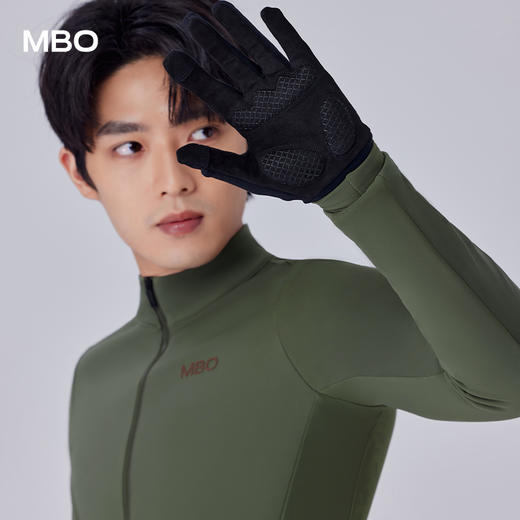 MBO男女通用防风缓震保暖抓绒长指骑行手套AG181户外手套（经销商专拍链接，非经销商拍单不发货） 商品图0
