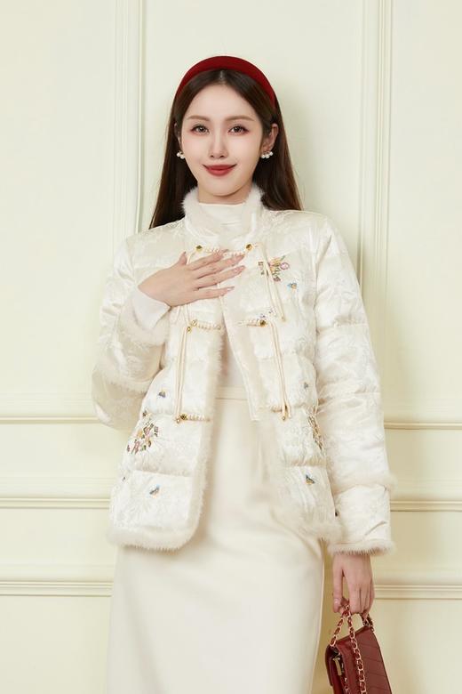 Le Malene 国风刺绣羽绒外套 19749 商品图0