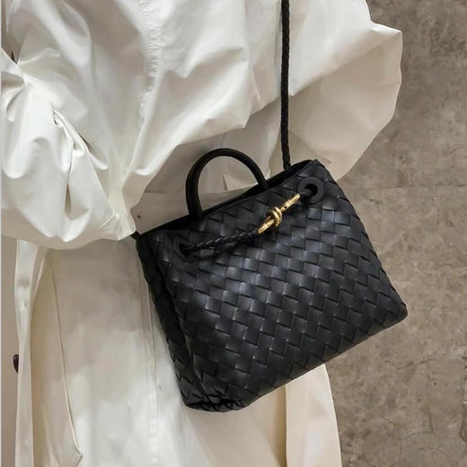 【顺丰包邮】43702 洛诗琳高定款时尚编织包单肩斜挎包可手提00411 商品图0