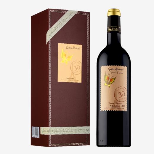 金蝴蝶30年树龄干红葡萄酒 750ml 单支礼盒装 商品图0