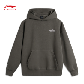 李宁韦德系列男子宽松套头连帽卫衣AWDU291