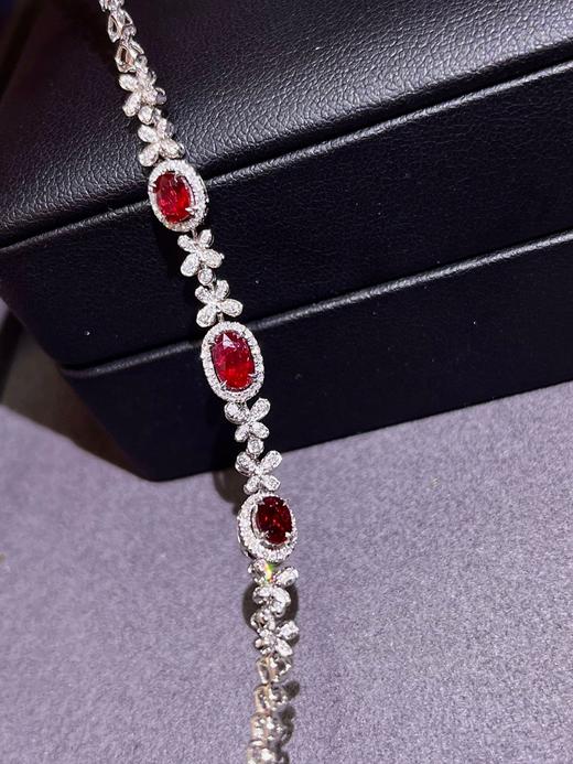 1.4ct刻面红宝石手链 商品图0