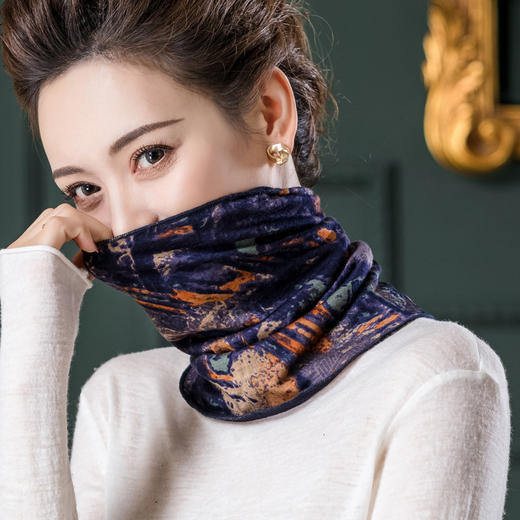 100%羊毛围脖纯羊毛围巾，保暖护颈防寒脖套假领子WY-1006 商品图1