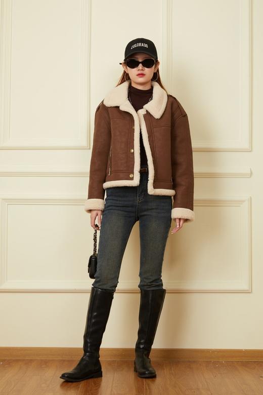 LNNNS 仿皮毛一体夹克外套 19792 商品图3