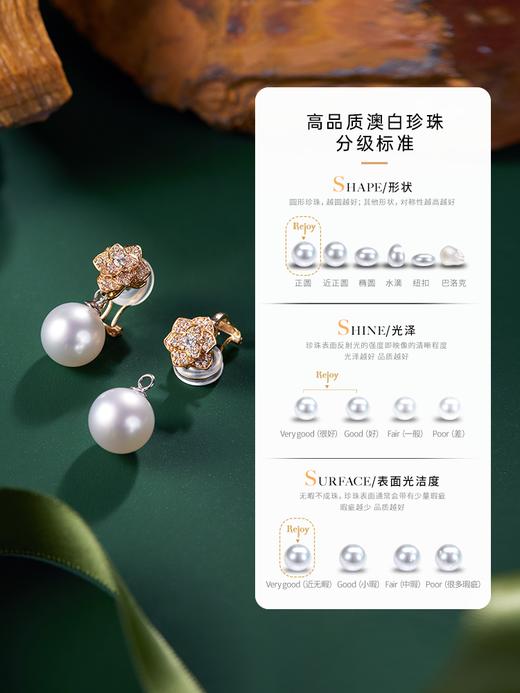 【天猫同款】18K金两戴款钻石珍珠耳夹 Rose 商品图3