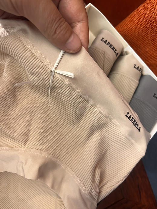 自留强推~贵妇lapのerla！2024秋冬高腰底裆7A抗菌裸感 螺纹内裤四条装 商品图4