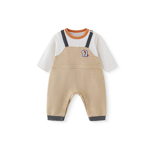 【商场同款】英氏婴儿衣服春夏长袖假两件男宝连体衣2025新款爬服 商品图4