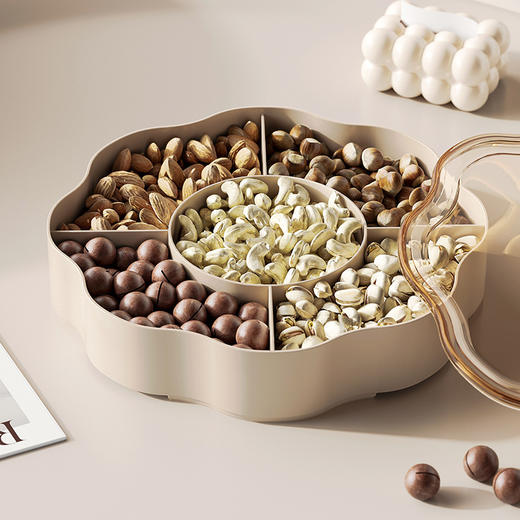 【新年多用密封坚果盒】零食摆放过年干果收纳 家用客厅茶几糖果盒  商品图2