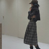 【顺丰包邮】42514 洛诗琳秋冬百搭氛围感复古格纹百褶半身裙686 商品缩略图0