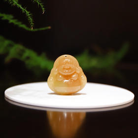 和田玉糖玉【笑佛】吊坠  配精美挂绳