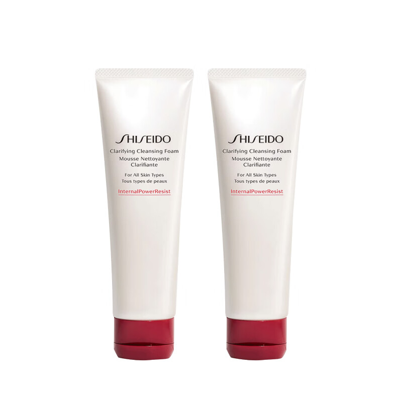 资生堂肌活焕采洁面膏125ml*2支