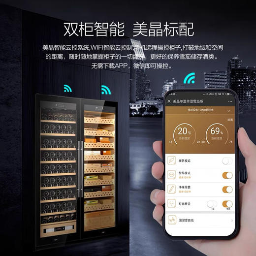 Raching/美晶雪茄柜 定制SD800双门雪茄柜酒柜组合柜智能储藏柜 商品图1