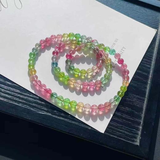 6mm-7mm多圈彩虹碧玺手串 商品图1