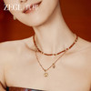 ZEGL真柳设计师小红花系列笑脸花花叠戴项链女款2024新款秋冬配饰 商品缩略图3