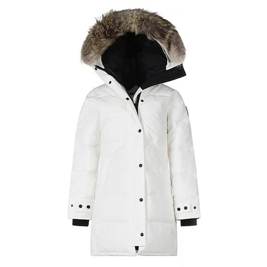 【95新】Canada Goose加拿大鹅3802L白色Shelburne修身款派克大衣连帽羽绒服女士S码现售价：4700！221124TJ18 商品图0