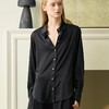 Solo seta桑蚕丝家居服女丝绸纯色睡衣缎面通勤宽松衬衫2025秋冬 商品缩略图2