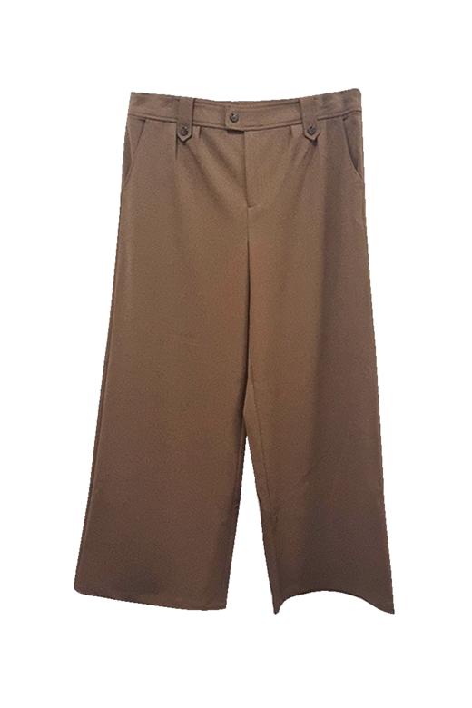 VIVIAN LIU R2415009梅春女装新款时尚斜插兜侧休闲阔腿短裤 商品图5