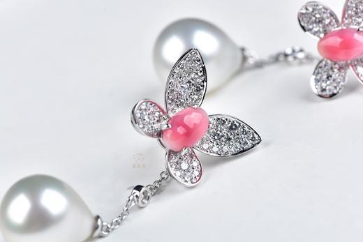 【蝶舞】海螺珠珍珠耳坠-ZZ12410017 商品图3