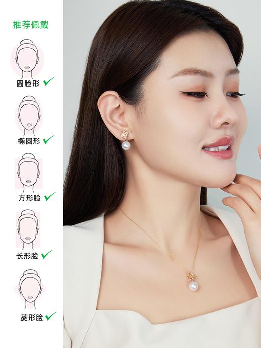 【天猫同款】18K金两戴款钻石珍珠耳夹 Rose 商品图1