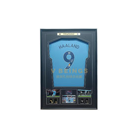 收藏系列 哈兰德 曼城队9号 亲笔签名球衣