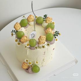 【优品系列】---【芋泥青提小熊饼干】纯手工芋泥