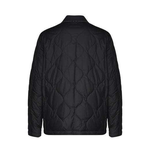 BURBERRY 巴宝莉 男士双面两穿格纹棉服 黑色 8100137 A1189 商品图1
