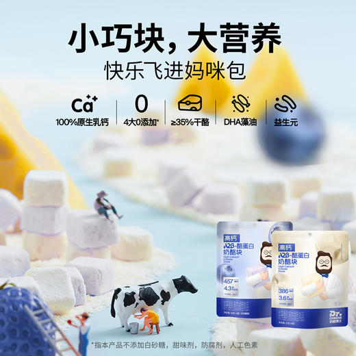 奶酪博士 高钙A2 β-酪蛋白 奶酪块（原味/蓝莓）20g 多规格 商品图0