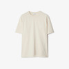BURBERRY 巴宝莉 男士 B 字型盾牌装饰棉质圆领短袖T恤 米白色 8099549 C1409 商品缩略图0