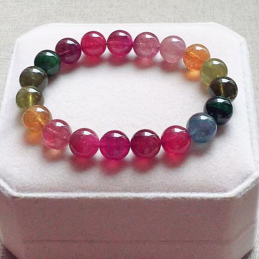 10mm-11mm单圈彩虹碧玺手串 商品图4