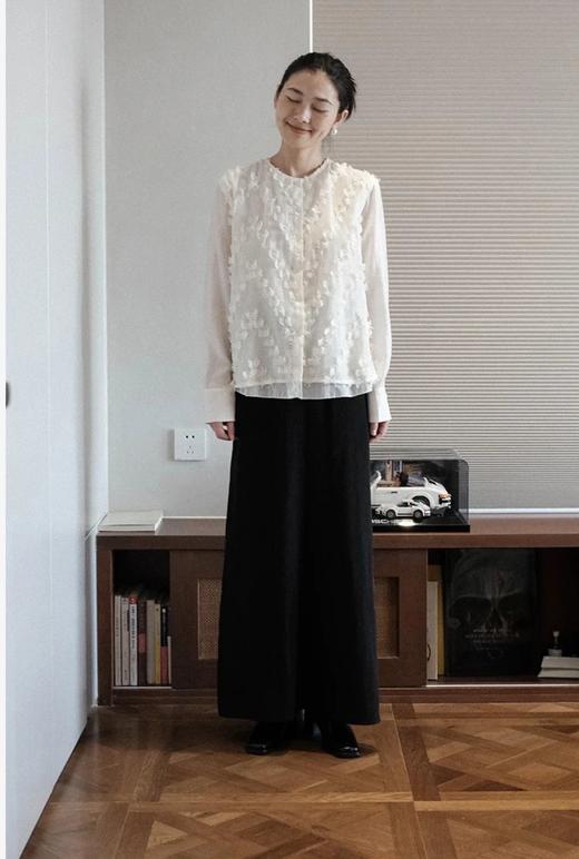 LPIUTY品牌直发⚠️月光白茶剪花流苏衬衫 A0262099 商品图5