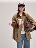 shyshystill/shy202403039/特别飞机扣拼色立体感廓形短风衣 商品缩略图4
