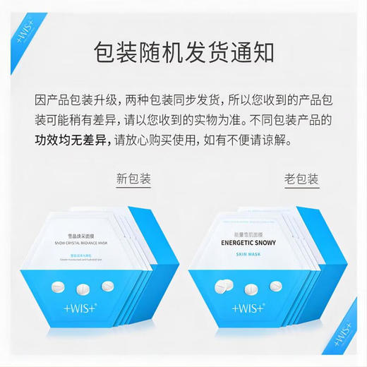 WIS  雪晶焕采面膜  双效亮颜保湿面膜  25g*20片 商品图4