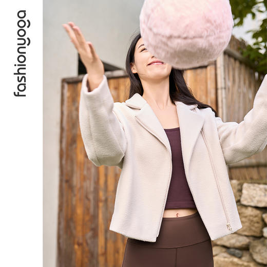 凡圣瑜伽泰迪绒休闲外套F14873 商品图13