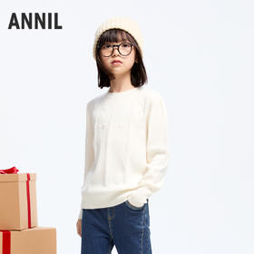 女童抗起球保暖毛衣冬季新款安奈儿童装实体店同款AG444634
