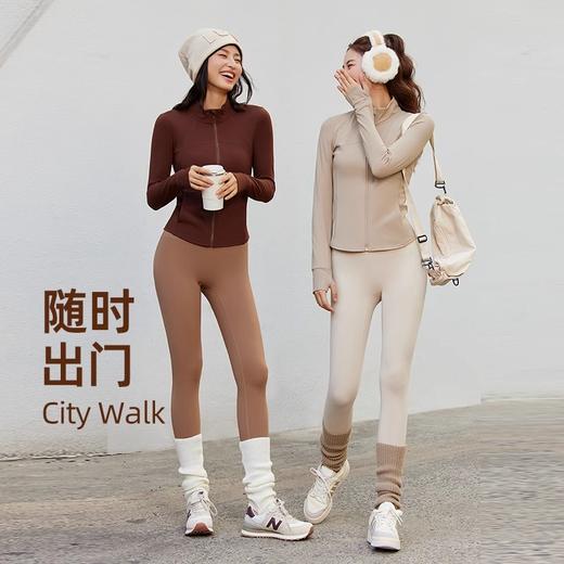 neverme新款运动外套女加绒修身立领运动跑步健身瑜伽服SC5844（不含裤子） 商品图9