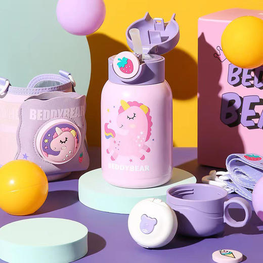【一般贸易】杯具熊豌豆儿童保温杯(梦幻独角兽)630ML 商品图1
