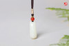 和田糖白玉竹节吊坠 配精美挂绳 商品缩略图3