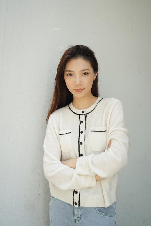 圈圈羊绒开衫 商品图1