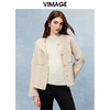 VIMAGE纬漫纪气质圆领小香风羊毛羊绒毛呢外套冬季新款V2203833 商品缩略图3