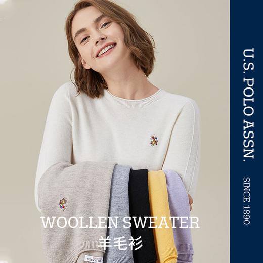 疯抢中！！【马球协会U.S.POLO ASSN.】男士休闲针织衫 女士纯羊毛衫 打底衫 商品图3