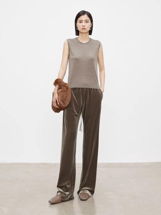 真丝丝绒阔腿裤 C12TJ-99973 商品图13