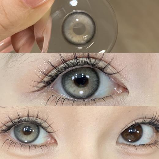 BAOMEICON·半年抛  Ai机械灰  14.2  <封封同款>  充满攻击性的高级灰调混血！！上眼慵懒又深邃！！国产0-800度<一副两片> 商品图1