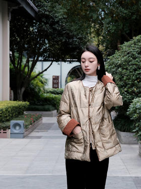 盛唐牡丹| 沉香棕双宫丝鹅绒服