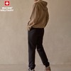 瑞士军工SWISS MILITARY 【羊毛蚕丝90白鸭绒情侣款羽绒裤 】外层防水，防污，拒油，省心守护，轻薄保暖有型不臃肿【黑色 米色 7～10天发货】 商品缩略图1