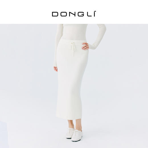 东黎 • 小山羊绒女士秋冬气质一步裙 21F15 商品图0