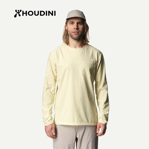HOUDINI胡丁尼 Cover Crew 守护 男款户外舒适速干长袖T恤258694 商品图6
