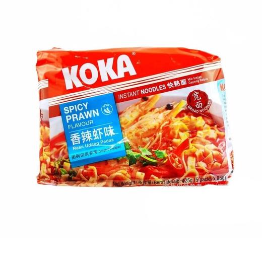 KOKA 香辣虾味快熟宽面（油炸方便面） 425g/袋 商品图1