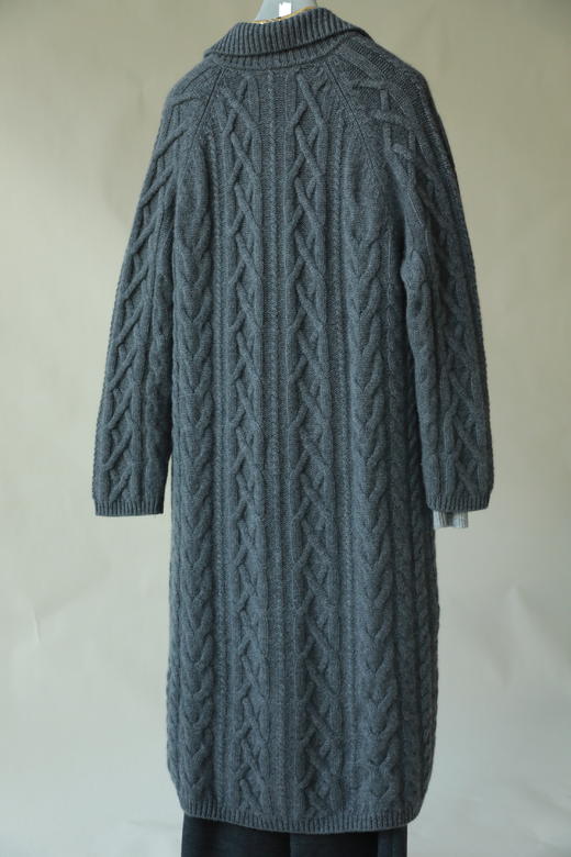 MAISON COVET 纯山羊绒重工绞花大衣外套 商品图14