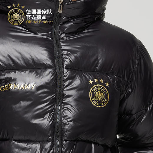 【官方正版】德国国家队 | 黑色简约款棉服秋冬保暖外套足球迷 商品图4