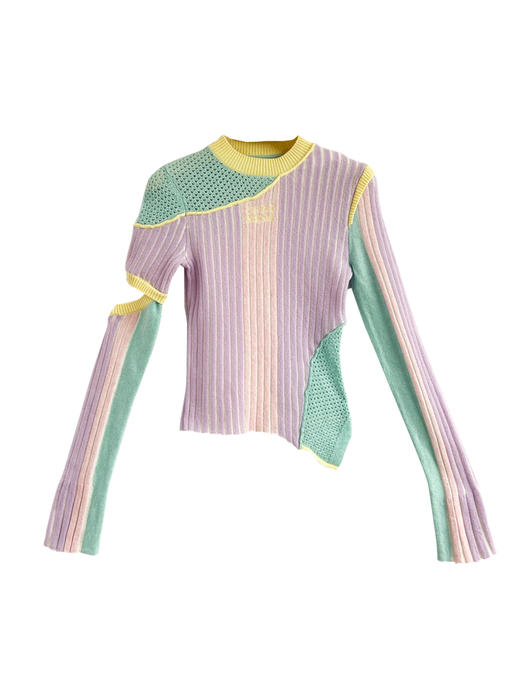 彩色解构羊绒打底衫 商品图1